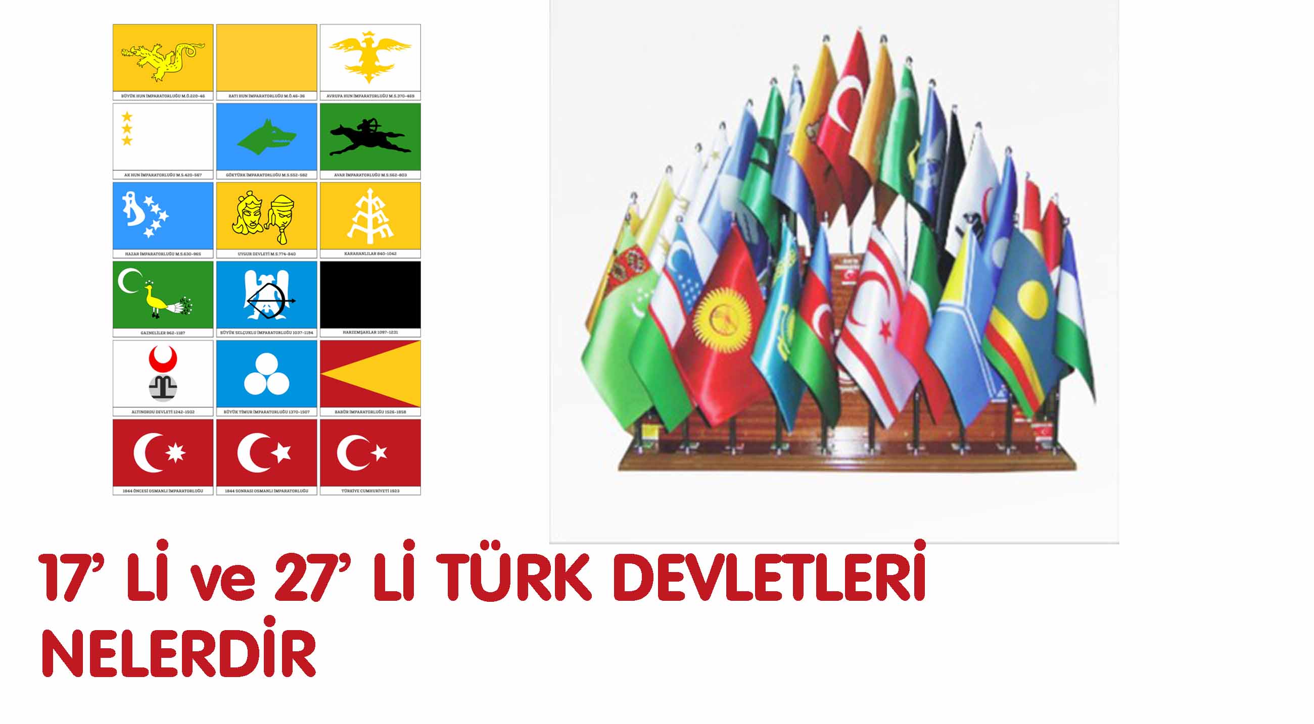 17’ Lİ ve 27’ Lİ TÜRK DEVLETLERİ NELERDİR