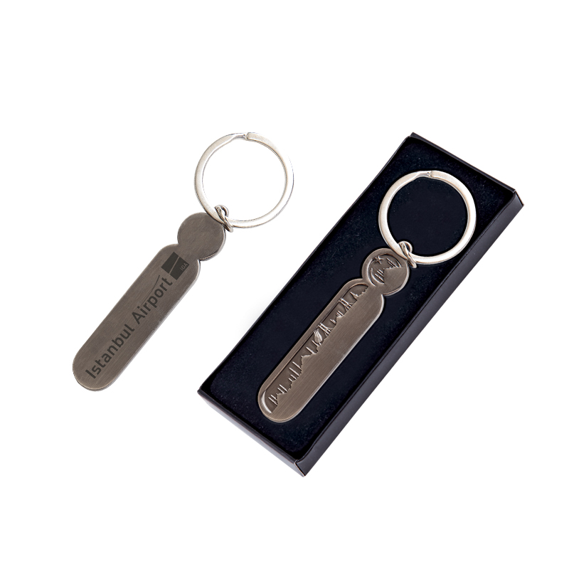 1453 SINGLE SIDED METAL KEY CHAIN