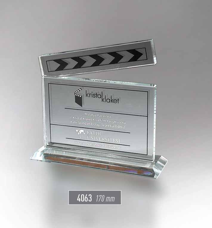 4063-Tiyatro / Film Figürlü Plaket