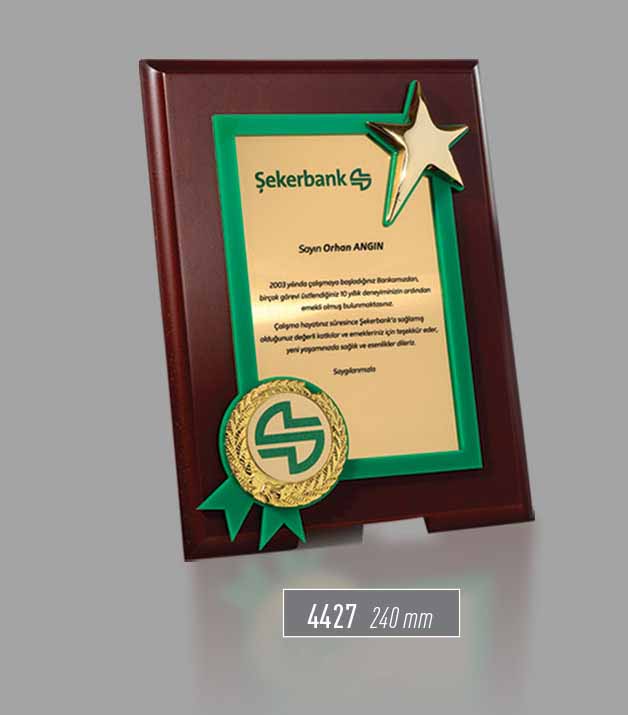 4427 - Plaket 