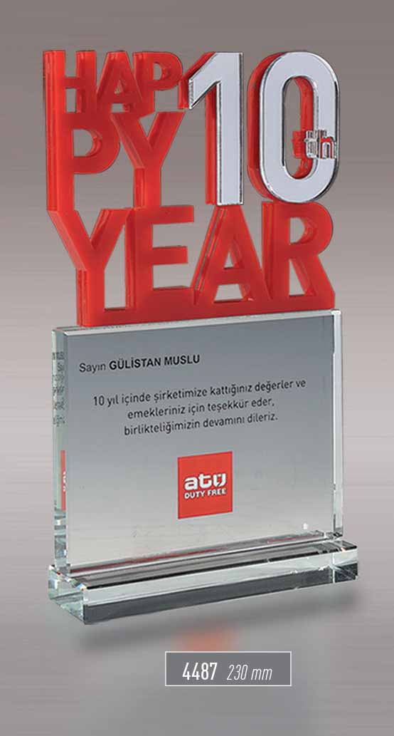 4487  - AKRİLİK PLAKET