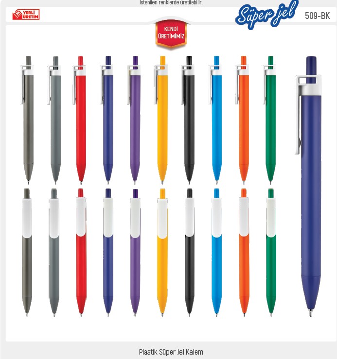 509-BK Plastic Super Gel Pen
