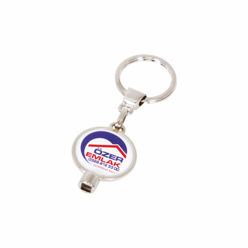 870 DOUBLE SIDE METAL KEYCHAIN