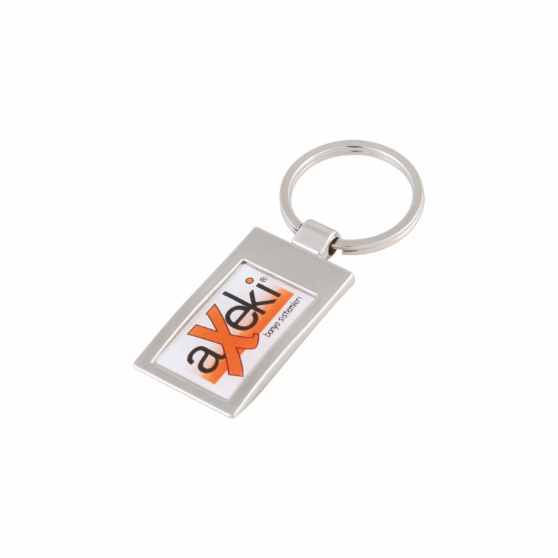 AK-123-P ONE SIDE METAL KEYCHAIN