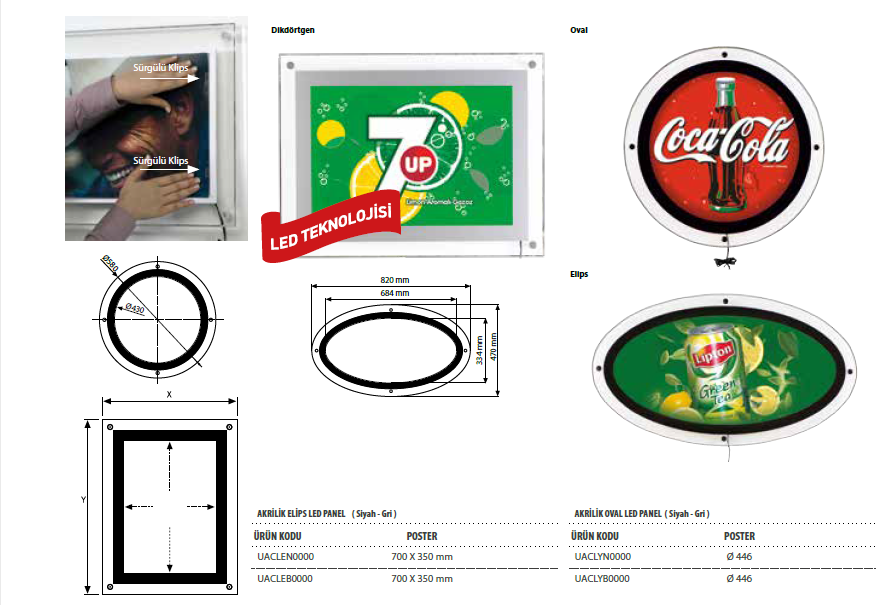 AKRİLİK LED PANEL