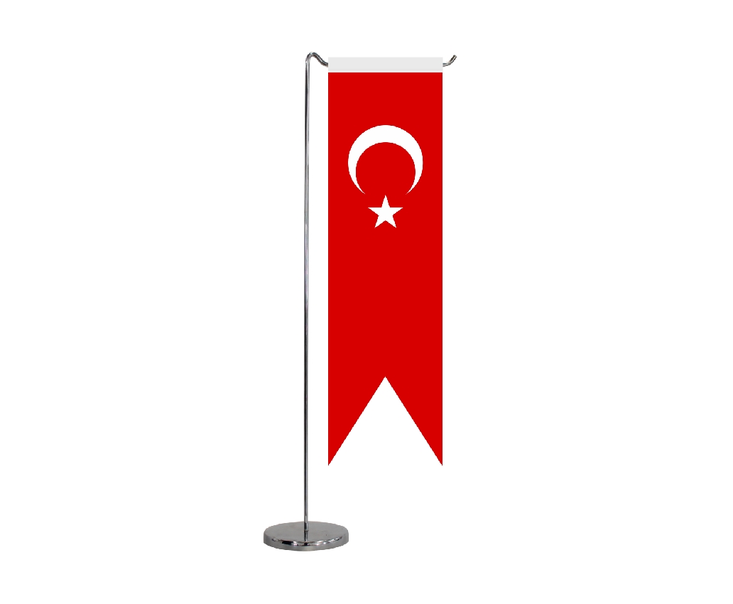 B312 TURKISH TABLE FLAG SWALLOWTAIL SHAPE