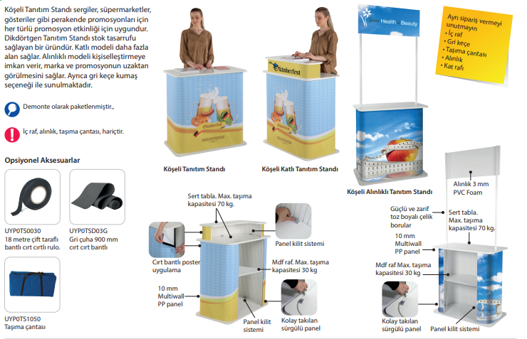 Köşeli Tanıtım Standı