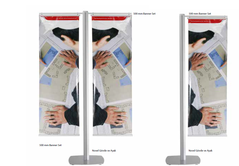 NOVEL LEAFLET BANNER SET