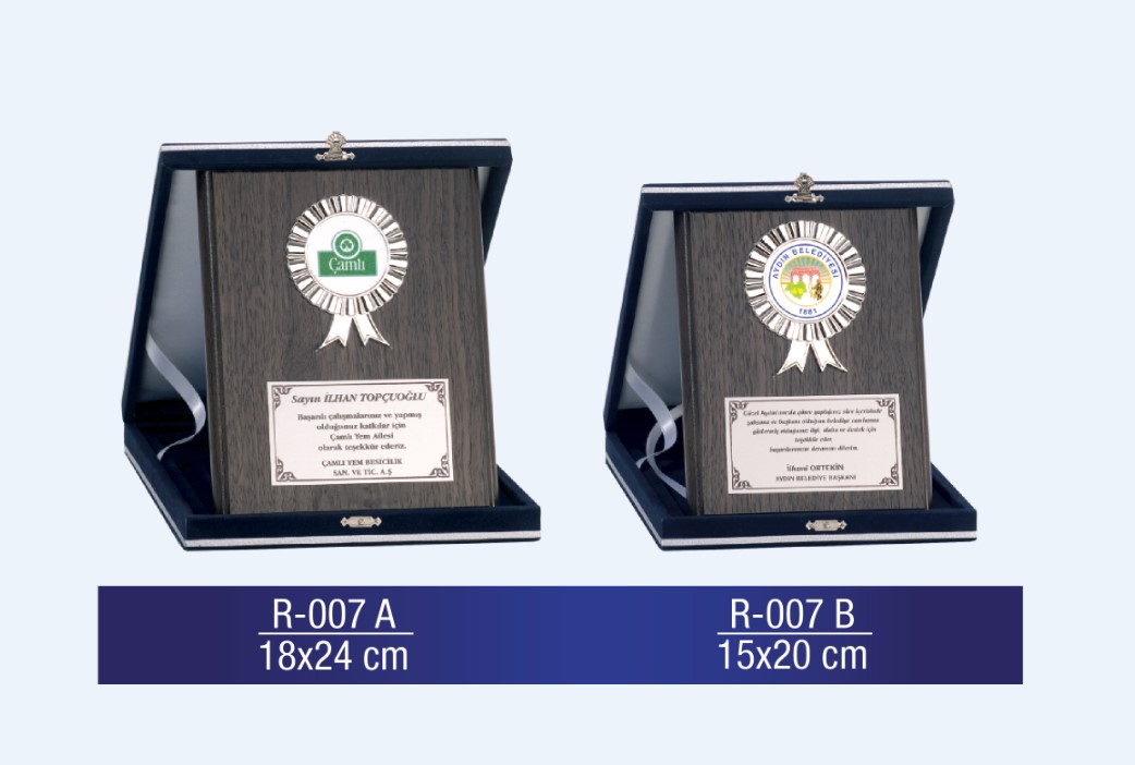 R-007 AHŞAP PLAKET