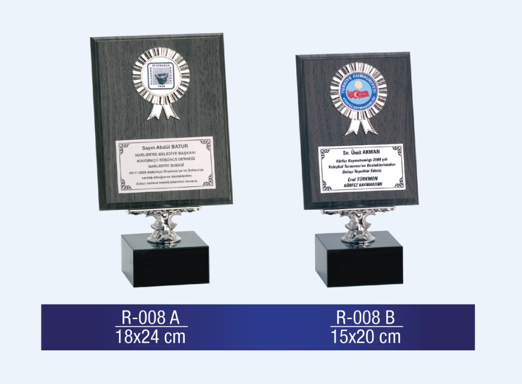 R-008 AHŞAP PLAKET