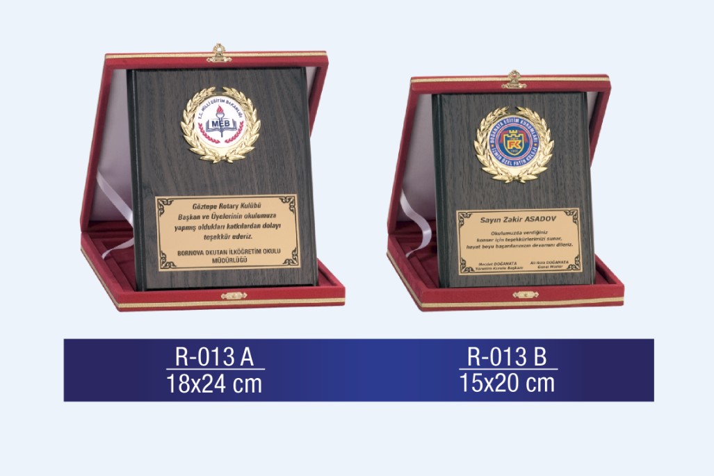 R-013 AHŞAP PLAKET