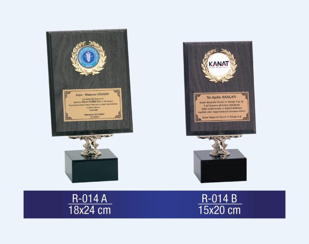 R-014 AHŞAP PLAKET 