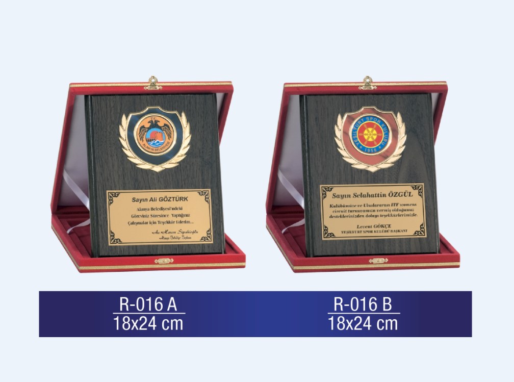 R-016 AHŞAP PLAKET