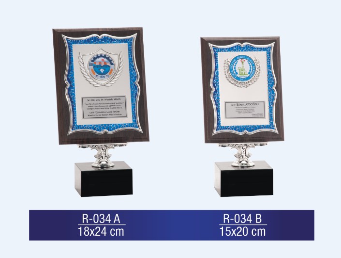 R-034 AHŞAP PLAKET 