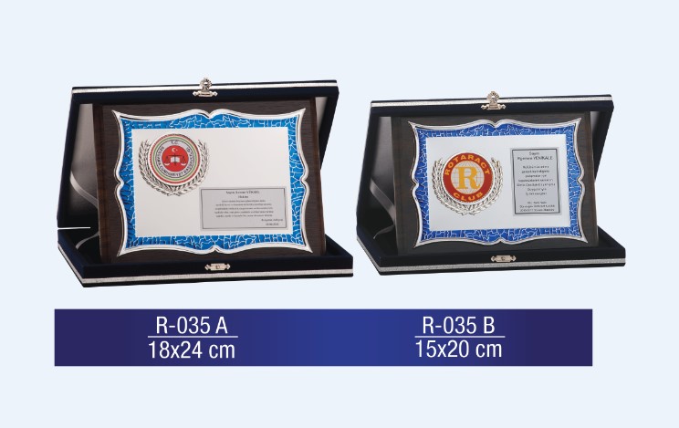 R-035 AHŞAP PLAKET 