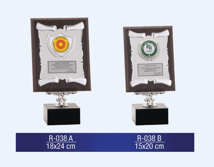 R-038 AHŞAP PLAKET 