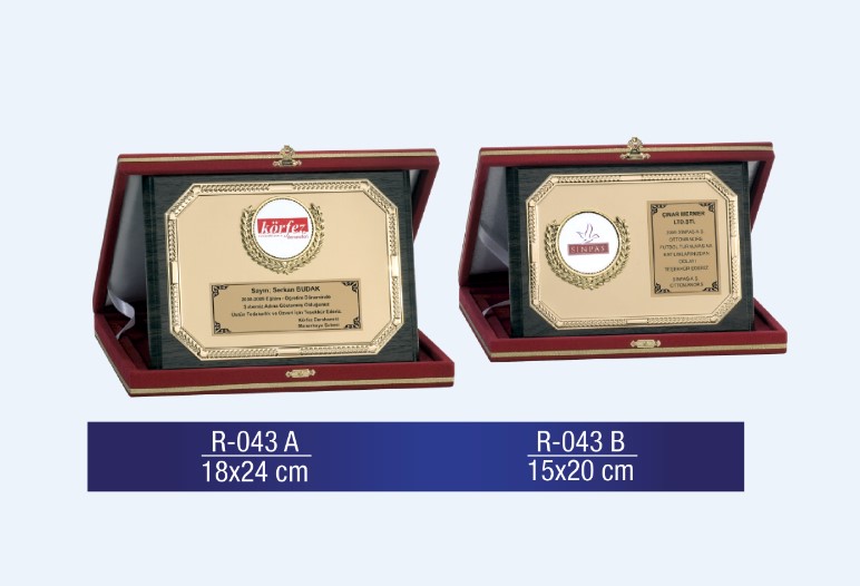 R-043 AHŞAP PLAKET 