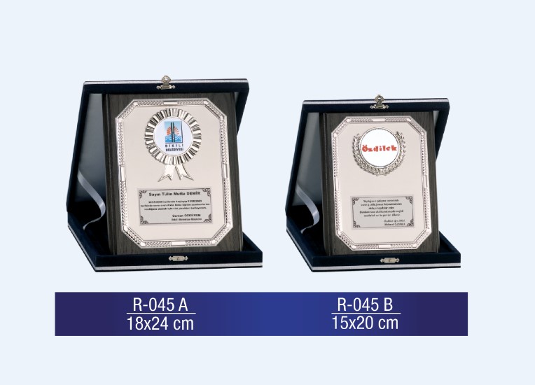 R-045 AHŞAP PLAKET 