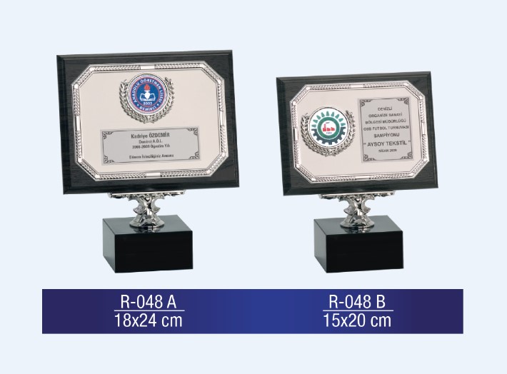 R-048 AHŞAP PLAKET 