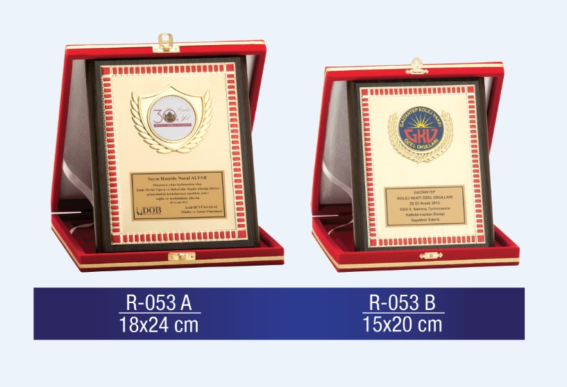 R-053 AHŞAP PLAKET 