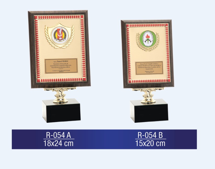 R-054 AHŞAP PLAKET 