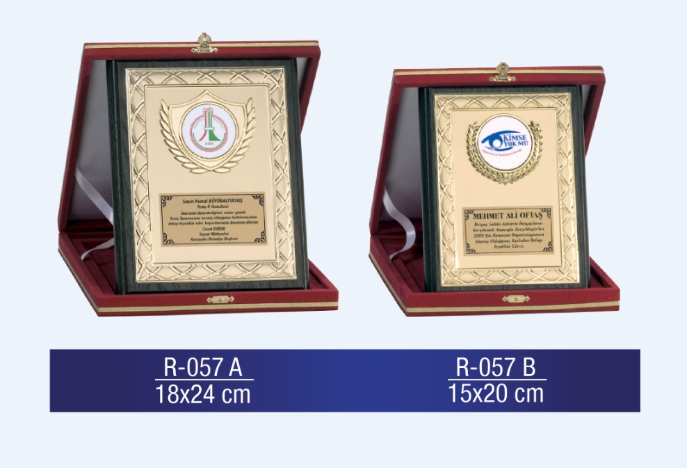 R-057 AHŞAP PLAKET 