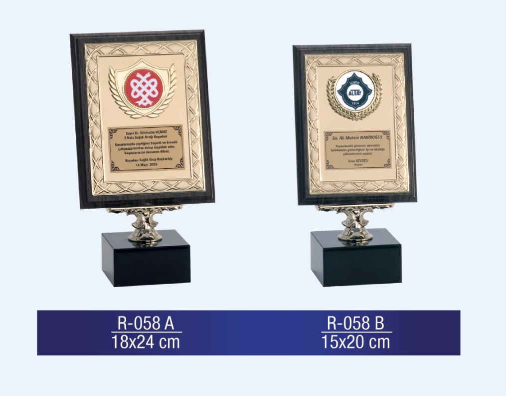 R-058 AHŞAP PLAKET 