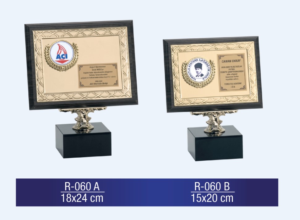 R-060 AHŞAP PLAKET 