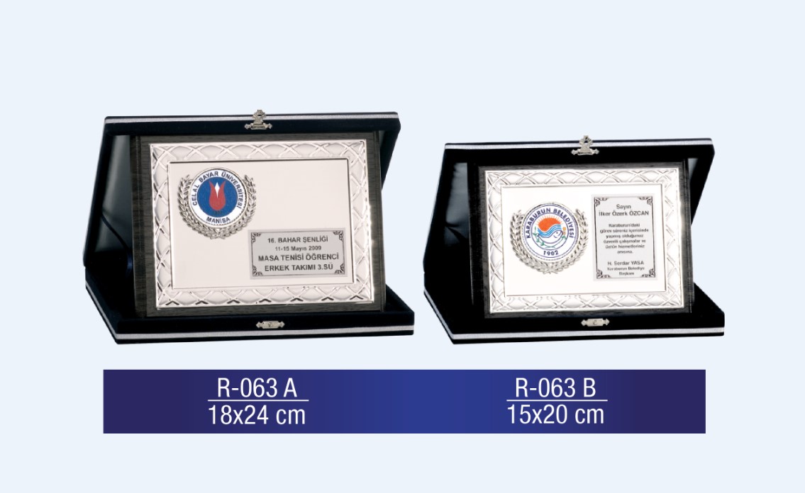 R-063 AHŞAP PLAKET 