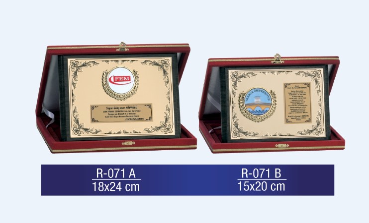 R-071 AHŞAP PLAKET 