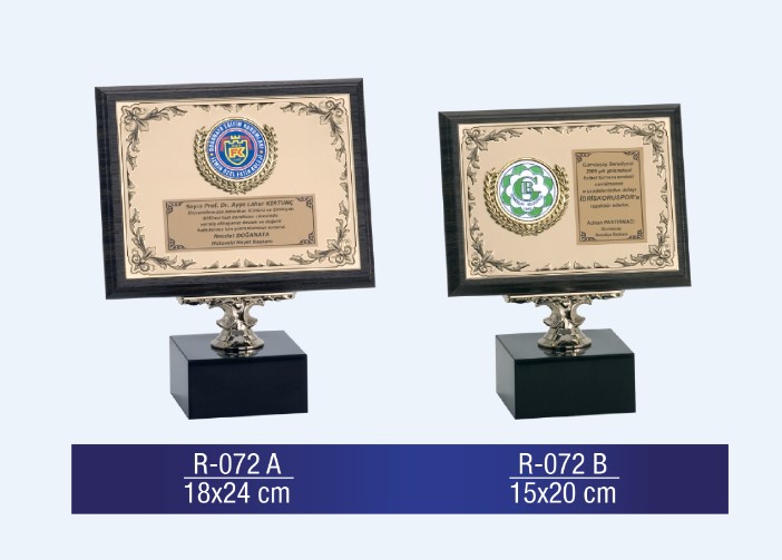 R-072 AHŞAP PLAKET 