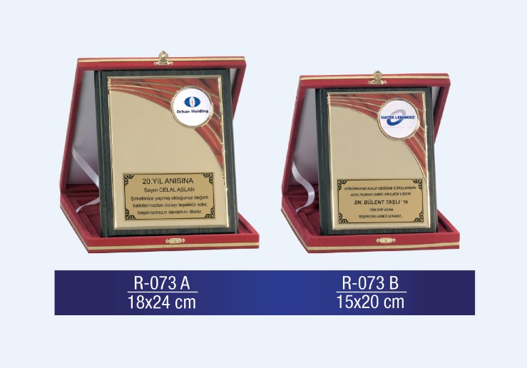 R-073 AHŞAP PLAKET 