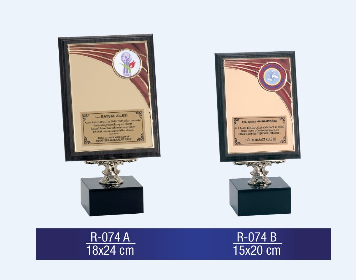 R-074 AHŞAP PLAKET 