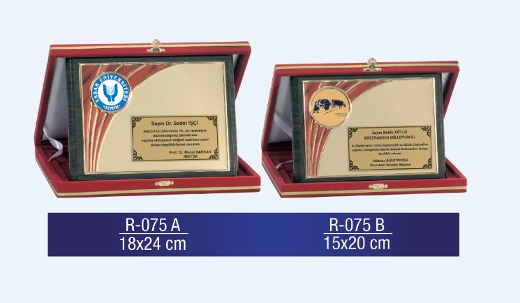 R-075 AHŞAP PLAKET 