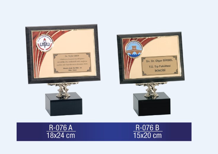 R-076 AHŞAP PLAKET 