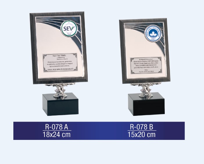 R-078 AHŞAP PLAKET 