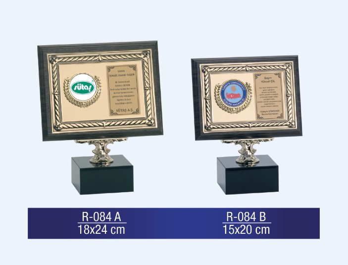 R-084 AHŞAP PLAKET 