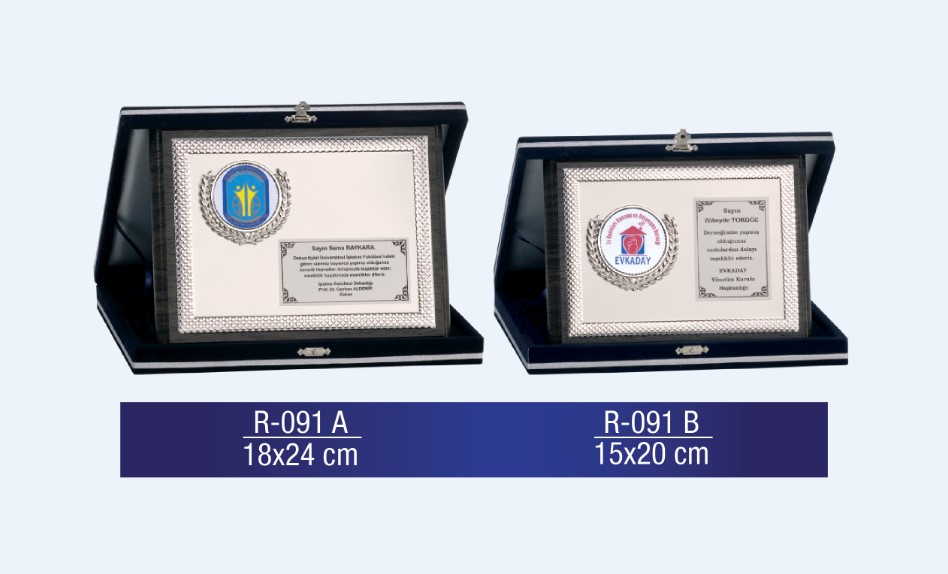 R-091 AHŞAP PLAKET