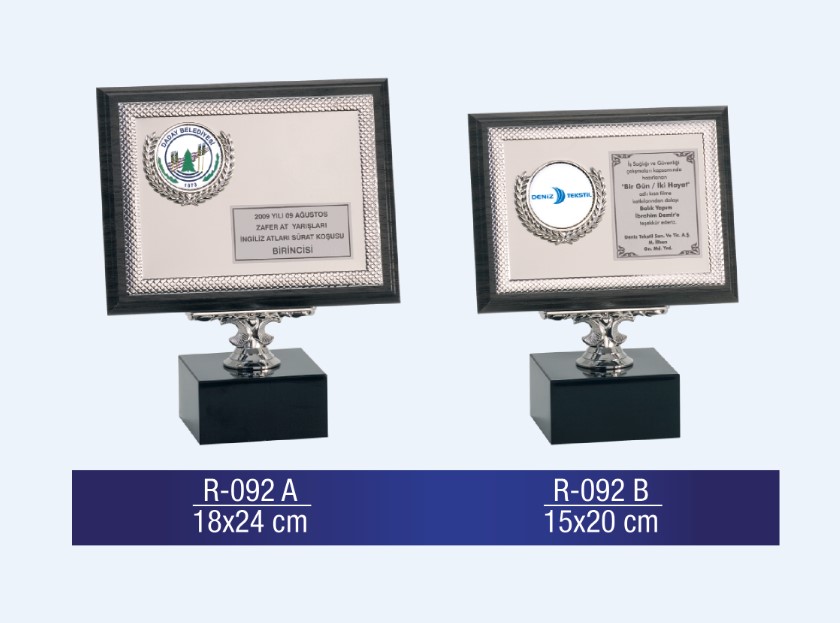 R-092 AHŞAP PLAKET