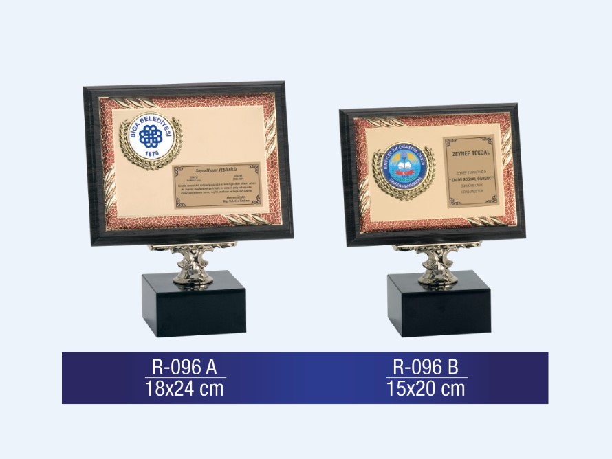 R-096 AHŞAP PLAKET