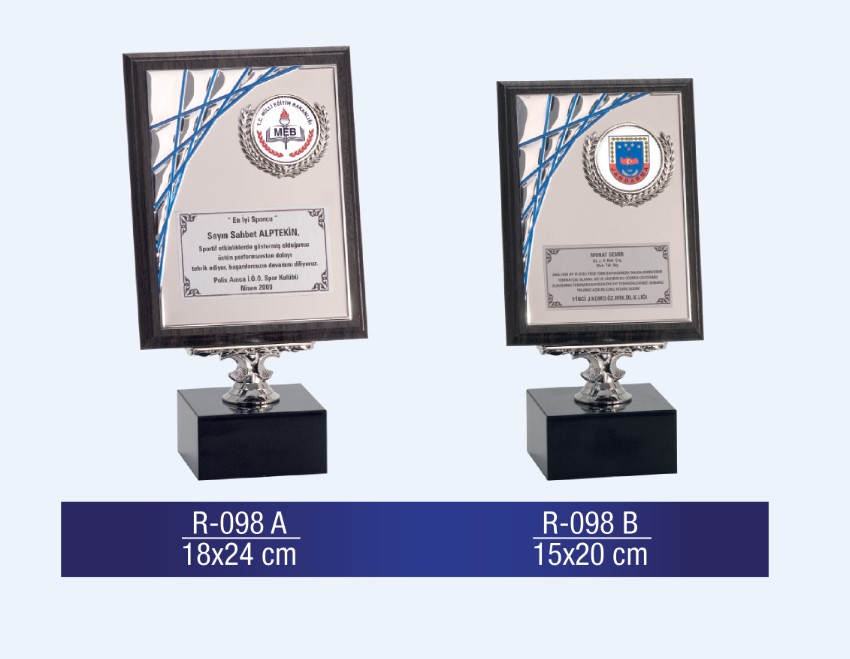 R-098 AHŞAP PLAKET