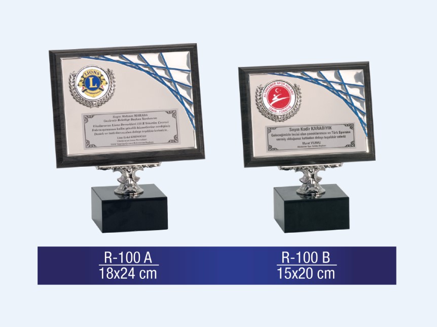 R-100 AHŞAP PLAKET