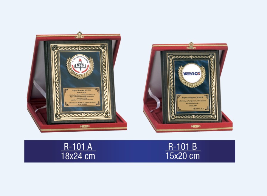 R-101 AHŞAP PLAKET