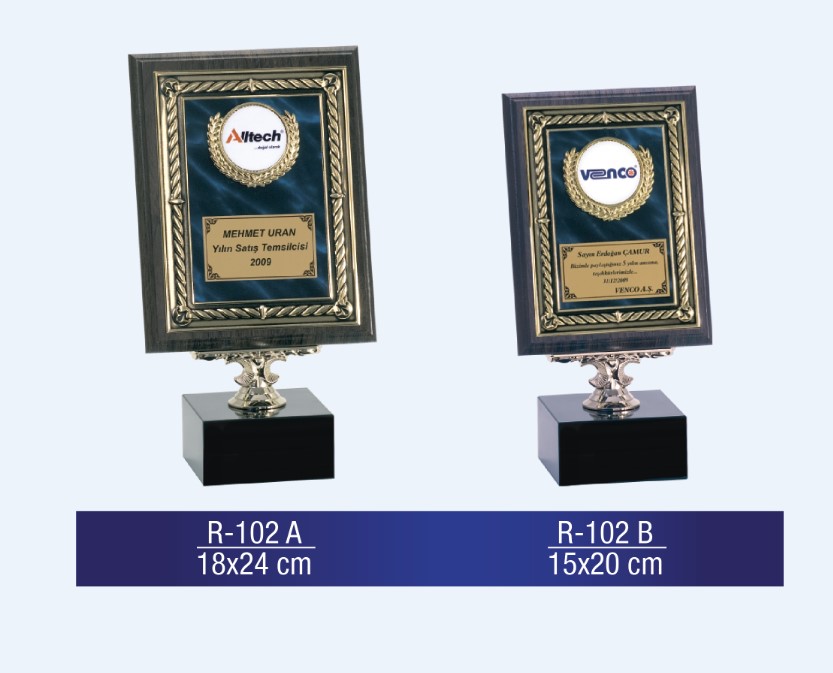 R-102 AHŞAP PLAKET