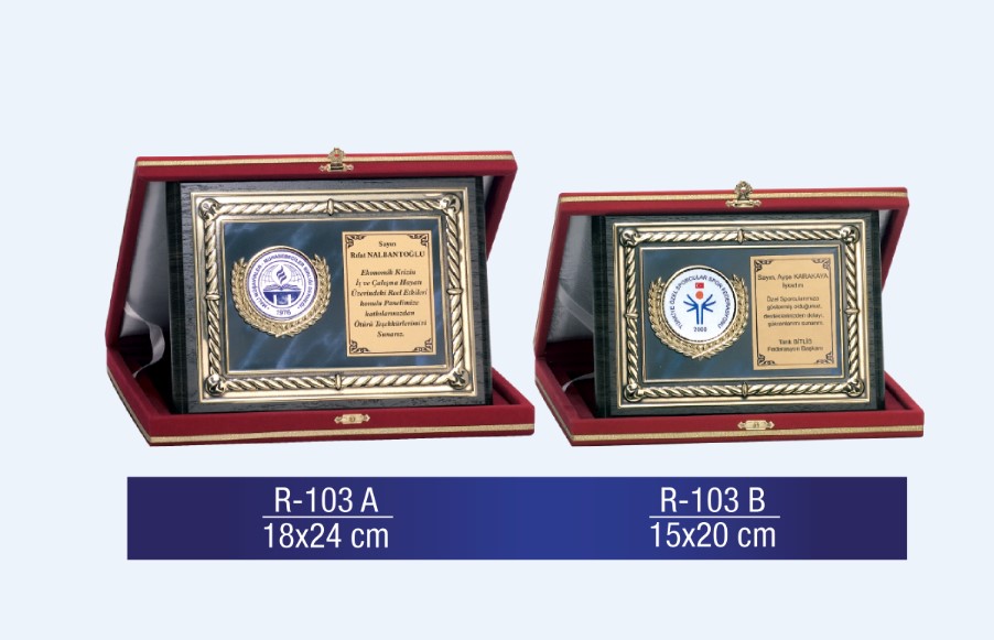 R-103 AHŞAP PLAKET