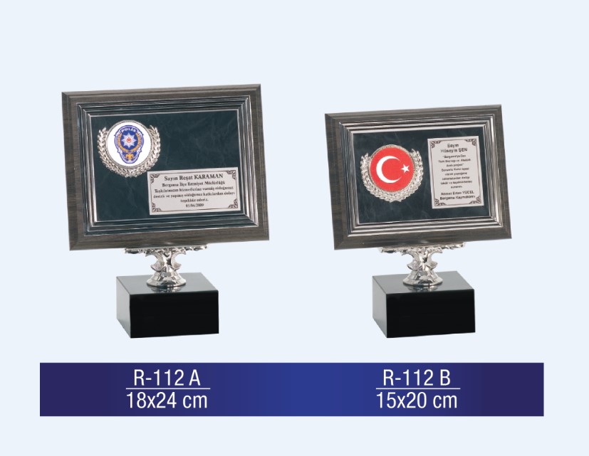 R-112 AHŞAP PLAKET