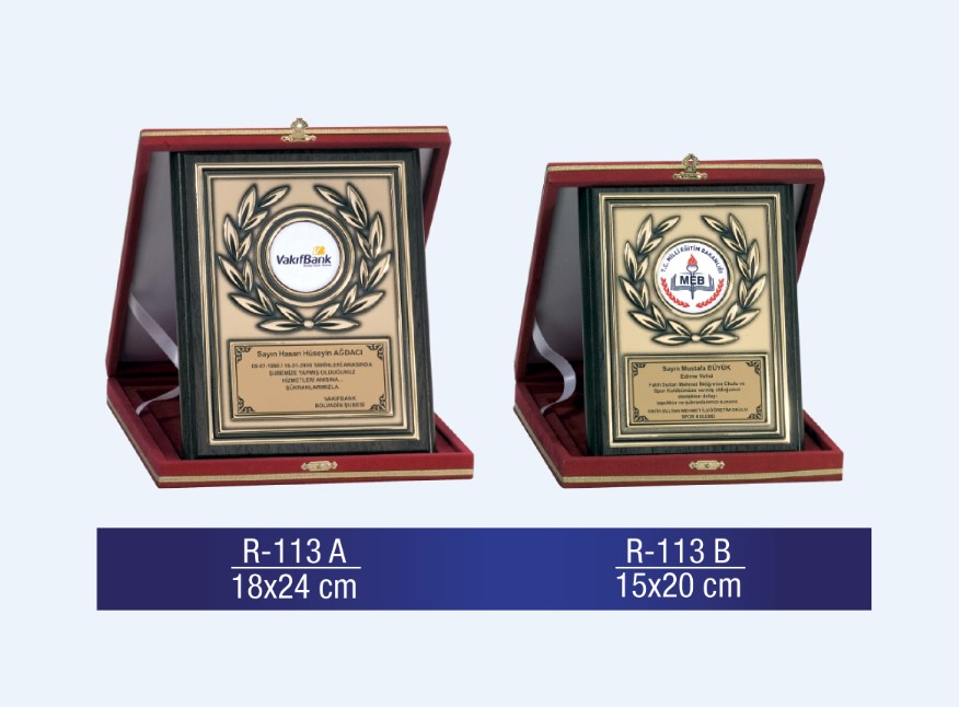 R-113 AHŞAP PLAKET