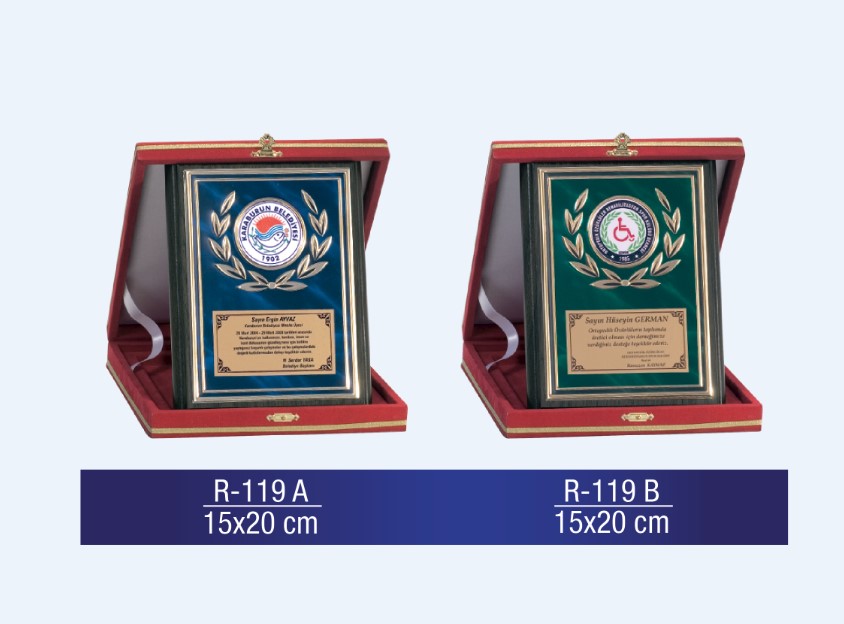 R-119 AHŞAP PLAKET