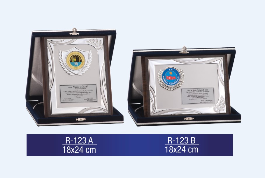 R-123 AHŞAP PLAKET