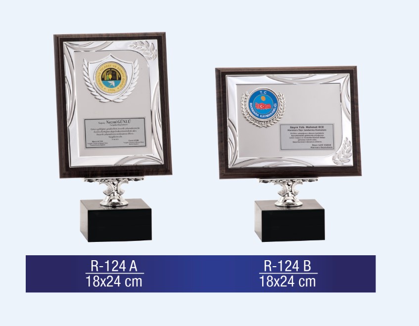 R-124 AHŞAP PLAKET